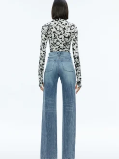Alice and Olivia TOPS*DELAINA TURTLENECK TOP