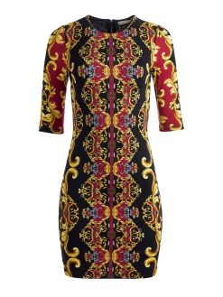 Alice and Olivia MINI|DRESSES*DELORA FITTED CREW NECK DRESS