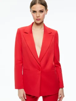 Alice and Olivia JACKETS + COATS*DENNY NOTCH COLLAR BOYFRIEND BLAZER