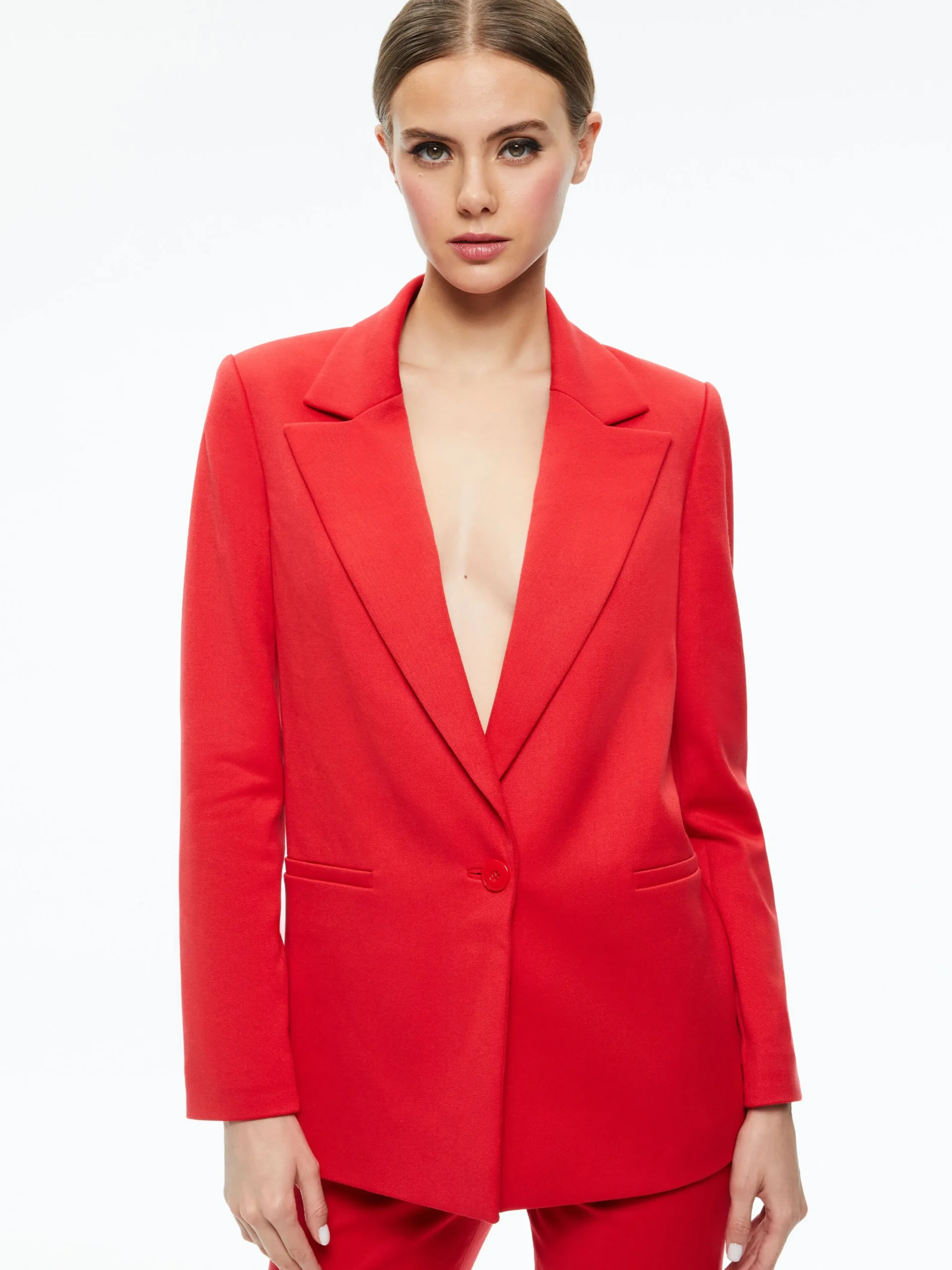 Alice and Olivia JACKETS + COATS*DENNY NOTCH COLLAR BOYFRIEND BLAZER