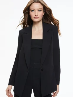 Alice and Olivia ESSENTIALS|THE WORKWEAR EDIT*DENNY NOTCH COLLAR BOYFRIEND BLAZER