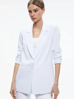 Alice and Olivia ESSENTIALS|THE WORKWEAR EDIT*DENNY NOTCH COLLAR BOYFRIEND BLAZER