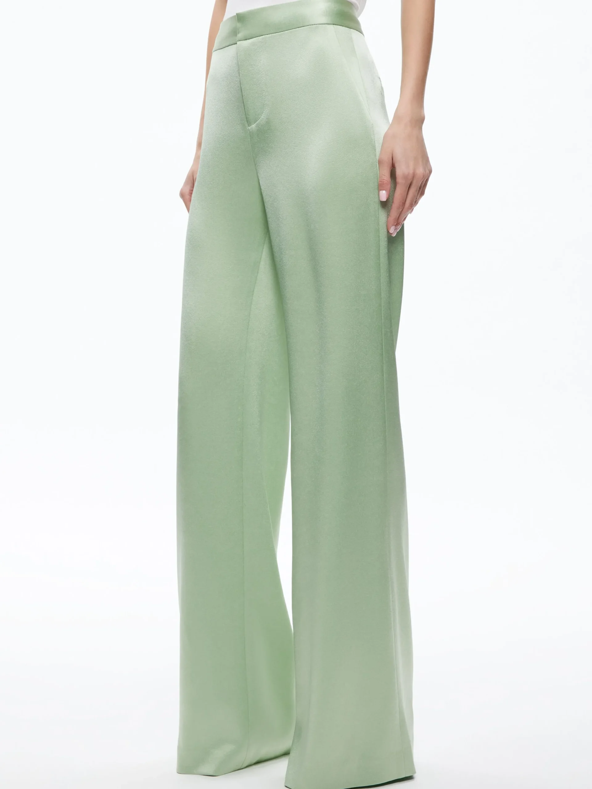 Alice and Olivia MATCHING SETS*DENNY NOTCH COLLAR BOYFRIEND BLAZER + DEANNA HIGH WAISTED BOOTCUT PANT