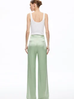 Alice and Olivia MATCHING SETS*DENNY NOTCH COLLAR BOYFRIEND BLAZER + DEANNA HIGH WAISTED BOOTCUT PANT