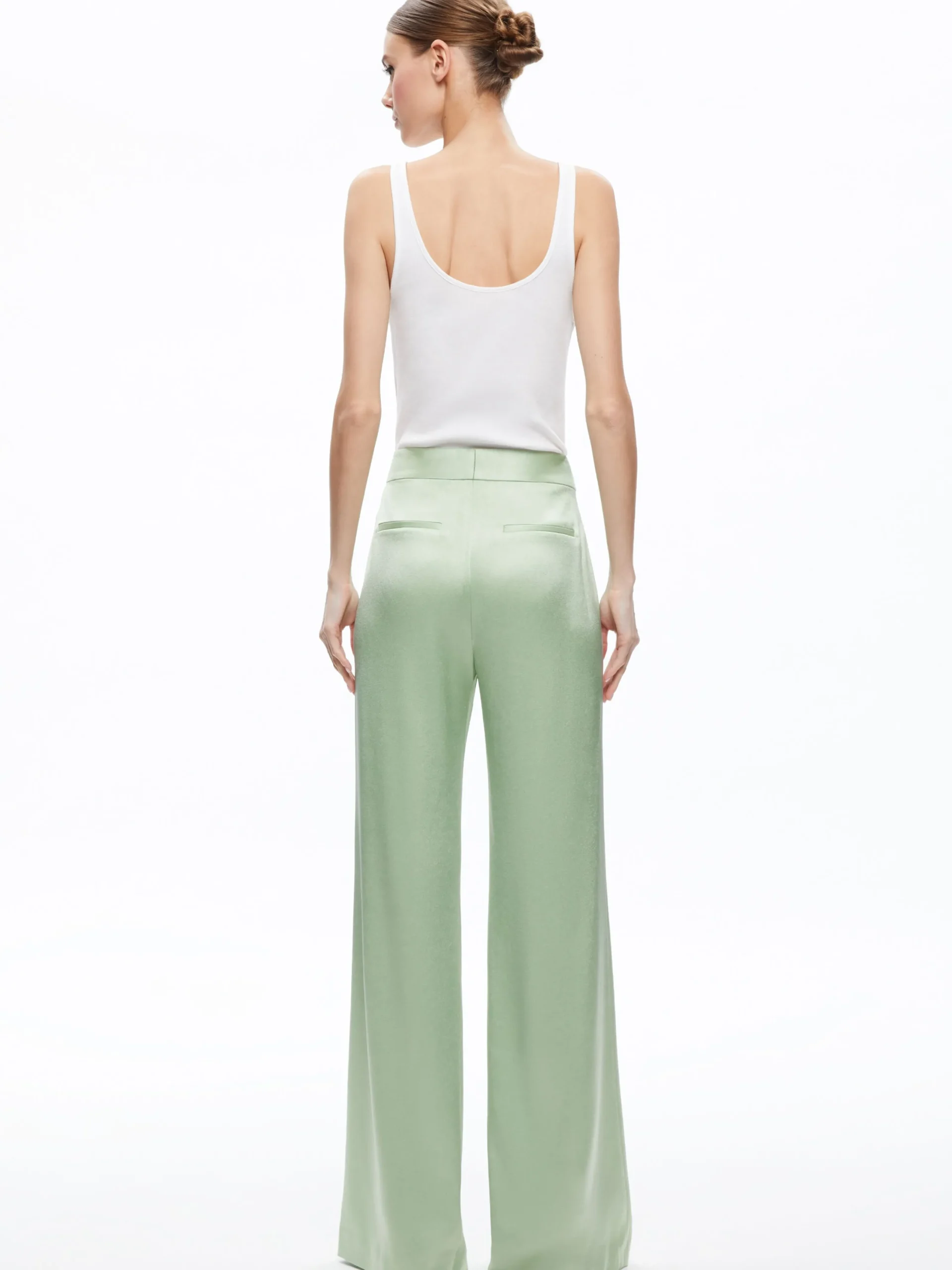 Alice and Olivia MATCHING SETS*DENNY NOTCH COLLAR BOYFRIEND BLAZER + DEANNA HIGH WAISTED BOOTCUT PANT
