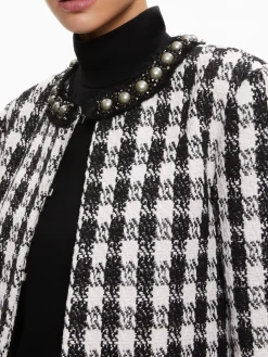 Alice and Olivia ESSENTIALS|JACKETS + COATS*DEON TWO-FER TWEED JACKET