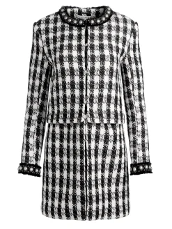 Alice and Olivia ESSENTIALS|JACKETS + COATS*DEON TWO-FER TWEED JACKET
