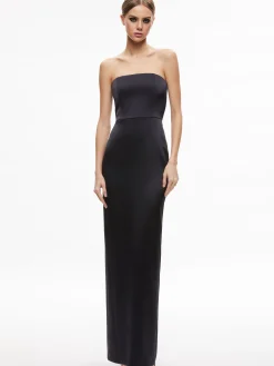 Alice and Olivia GUEST OF|MAXI*DOREEN STRAPLESS MAXI DRESS