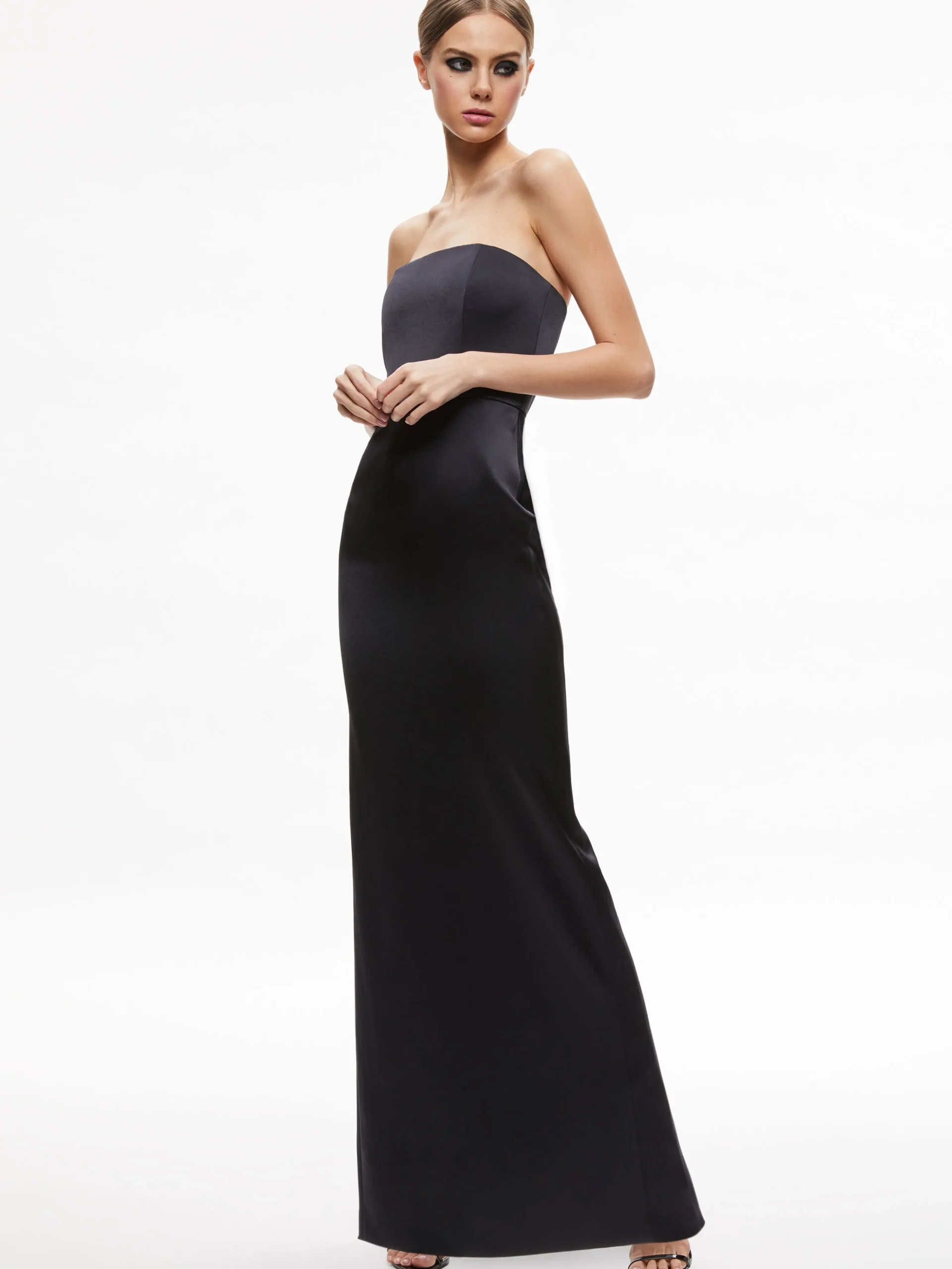 Alice and Olivia GUEST OF|MAXI*DOREEN STRAPLESS MAXI DRESS