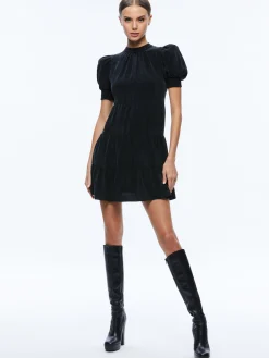 Alice and Olivia MINI|DRESSES*DORINE PUFF SLEEVE MINI DRESS