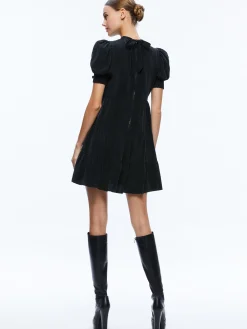 Alice and Olivia MINI|DRESSES*DORINE PUFF SLEEVE MINI DRESS