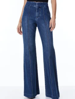 Alice and Olivia JEAN SHOP|JEANS*DYLAN HIGH WAISTED WIDE LEG JEAN