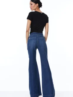 Alice and Olivia JEAN SHOP|JEANS*DYLAN HIGH WAISTED WIDE LEG JEAN