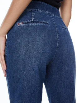Alice and Olivia JEAN SHOP|JEANS*DYLAN HIGH WAISTED WIDE LEG JEAN