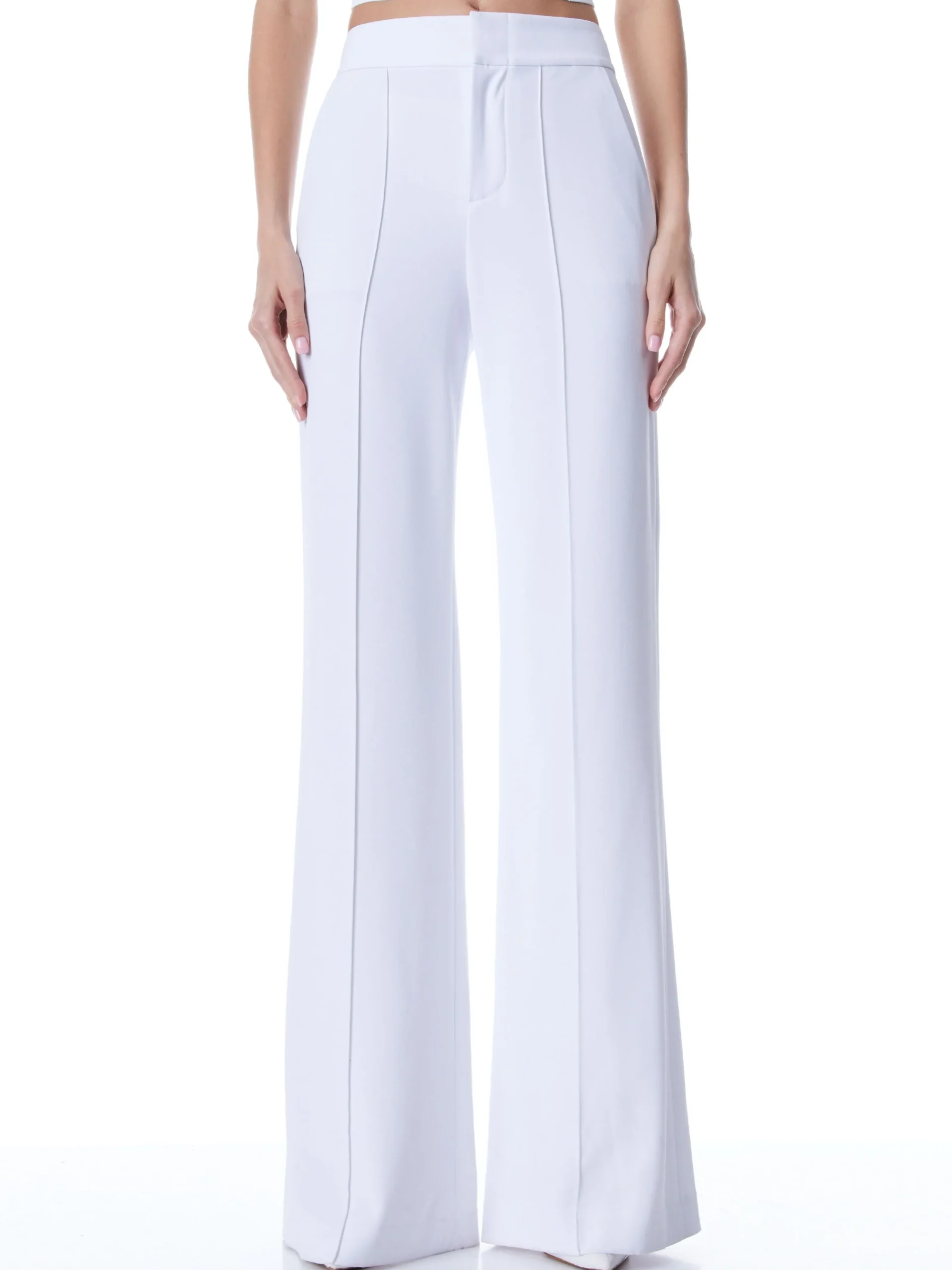 Alice and Olivia THE WORKWEAR EDIT|SUITS*DYLAN HIGH WAISTED WIDE LEG PANT