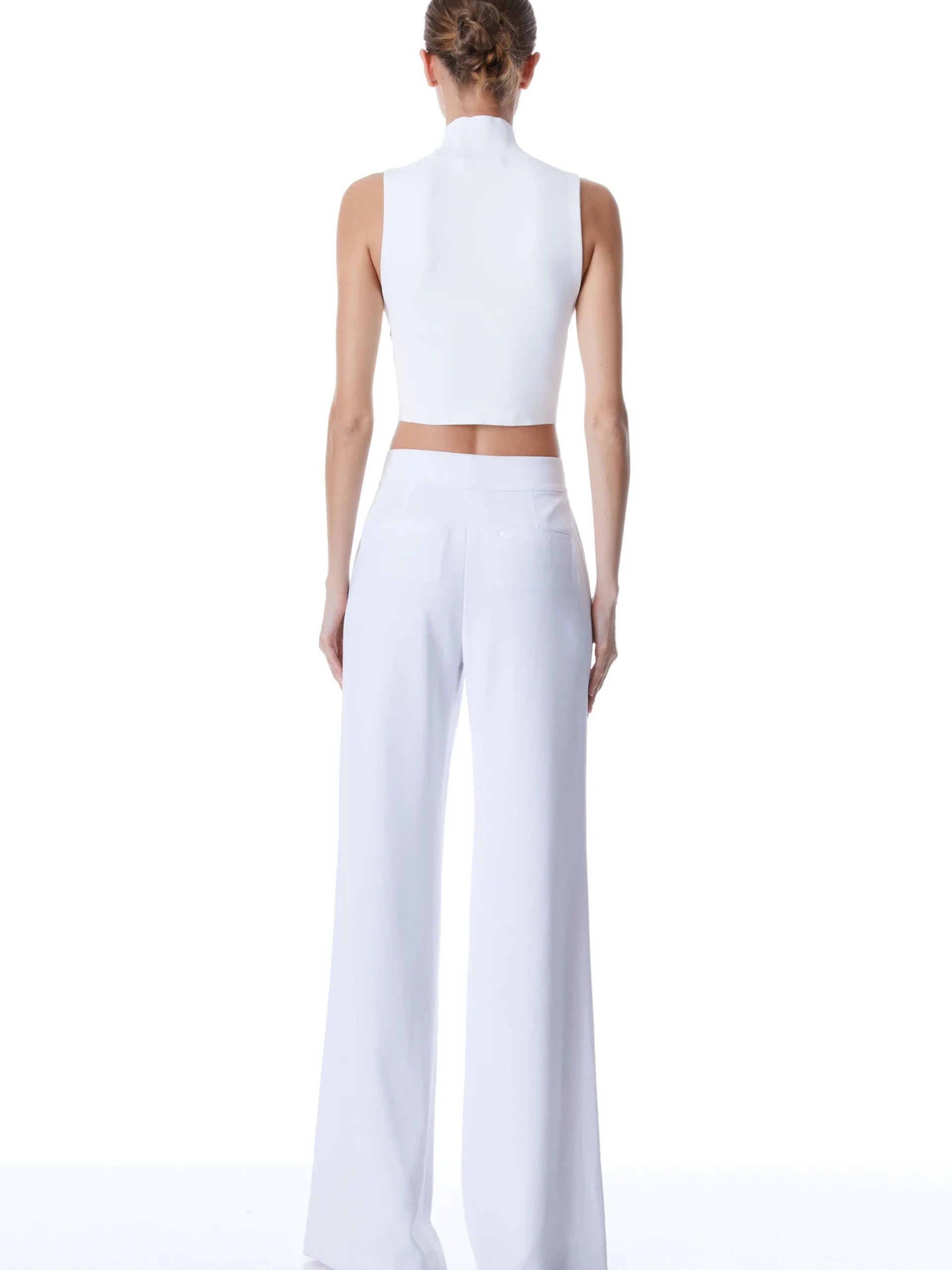 Alice and Olivia THE WORKWEAR EDIT|SUITS*DYLAN HIGH WAISTED WIDE LEG PANT