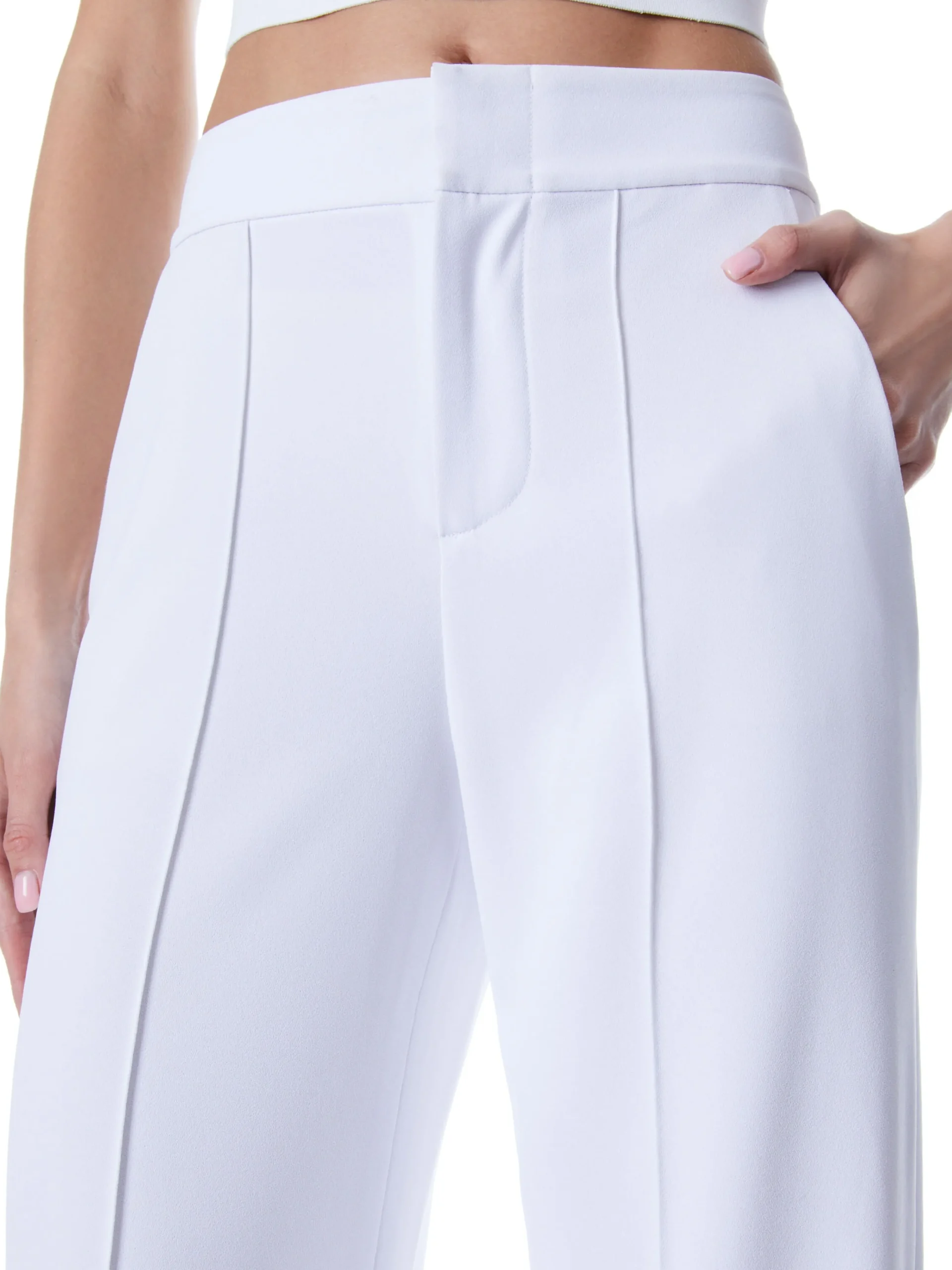 Alice and Olivia THE WORKWEAR EDIT|SUITS*DYLAN HIGH WAISTED WIDE LEG PANT