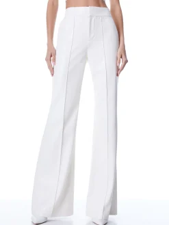 Alice and Olivia VEGAN LEATHER|ESSENTIALS*DYLAN VEGAN LEATHER WIDE LEG PANT