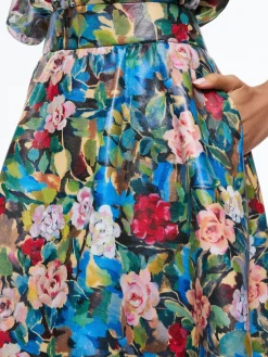 Alice and Olivia VEGAN LEATHER|SKIRTS*EARLA VEGAN LEATHER FLARE SKIRT