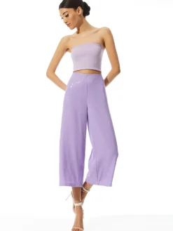 Alice and Olivia PANTS*ELBA SEQUIN HIGH WAISTED ANKLE PANT