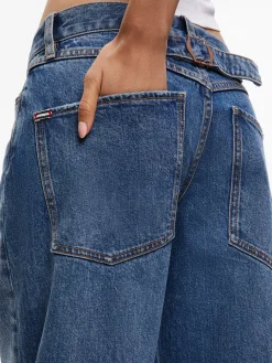 Alice and Olivia JEAN SHOP|JEANS*ERNIE LOW RISE BUCKLE BACK JEAN