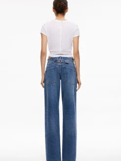 Alice and Olivia JEAN SHOP|JEANS*ERNIE LOW RISE BUCKLE BACK JEAN