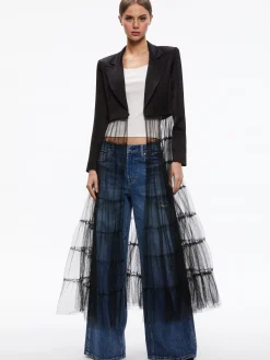 Alice and Olivia STACEY'S FAVORITES|JACKETS + COATS*EVERLY TULLE BLAZER