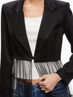 Alice and Olivia STACEY'S FAVORITES|JACKETS + COATS*EVERLY TULLE BLAZER