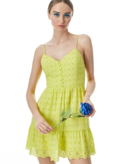 Alice and Olivia DRESSES*FAE SPAGHETTI STRAP MINI DRESS