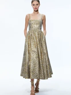 Alice and Olivia GUEST OF|MIDI*FAY MIDI DRESS