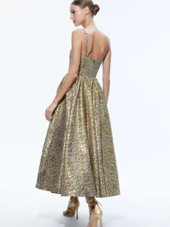 Alice and Olivia GUEST OF|MIDI*FAY MIDI DRESS