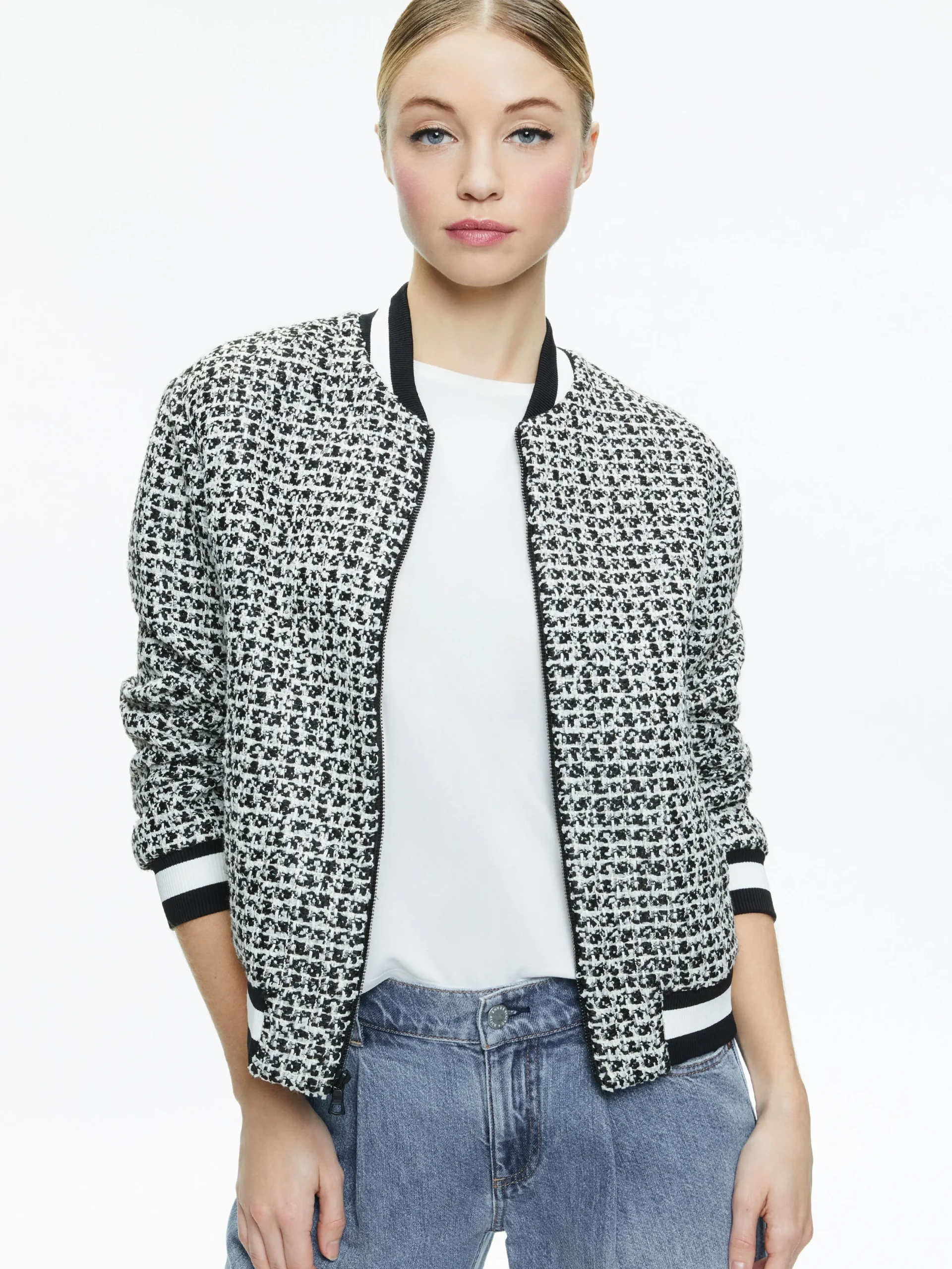 Alice and Olivia THE WORKWEAR EDIT|JACKETS + COATS*FELISA VARSITY BOMBER JACKET