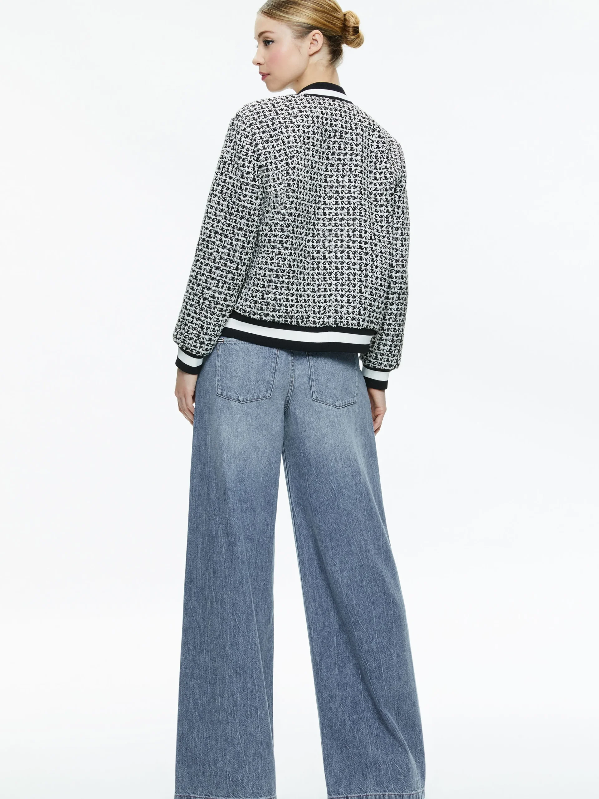 Alice and Olivia THE WORKWEAR EDIT|JACKETS + COATS*FELISA VARSITY BOMBER JACKET