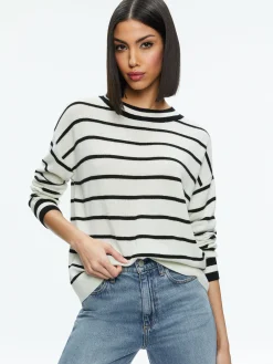 Alice and Olivia ESSENTIALS|SWEATERS*FILA CREWNECK PULLOVER
