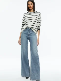 Alice and Olivia ESSENTIALS|SWEATERS*FILA CREWNECK PULLOVER