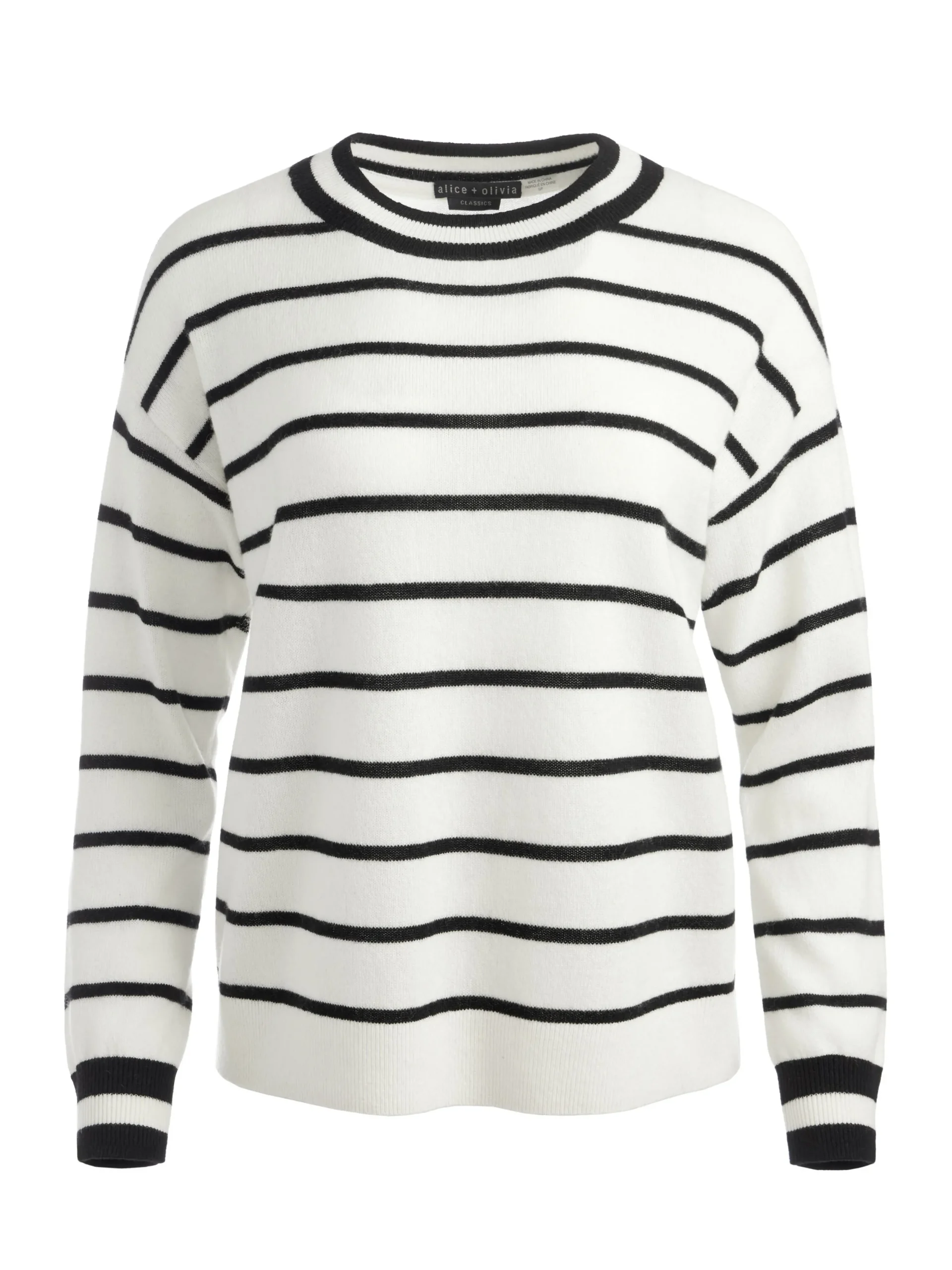 Alice and Olivia ESSENTIALS|SWEATERS*FILA CREWNECK PULLOVER