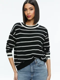 Alice and Olivia ESSENTIALS|SWEATERS*FILA CREWNECK PULLOVER