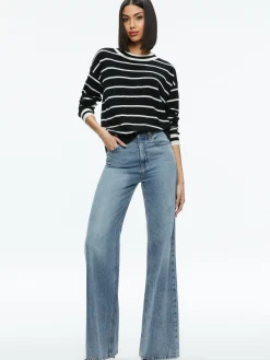 Alice and Olivia ESSENTIALS|SWEATERS*FILA CREWNECK PULLOVER