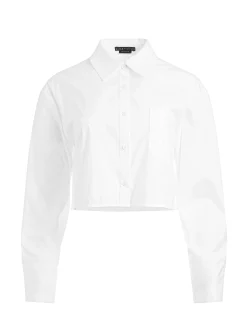 Alice and Olivia ESSENTIALS|THE WORKWEAR EDIT*FINELY CROPPED OVERSIZED BUTTON DOWN SHIRT