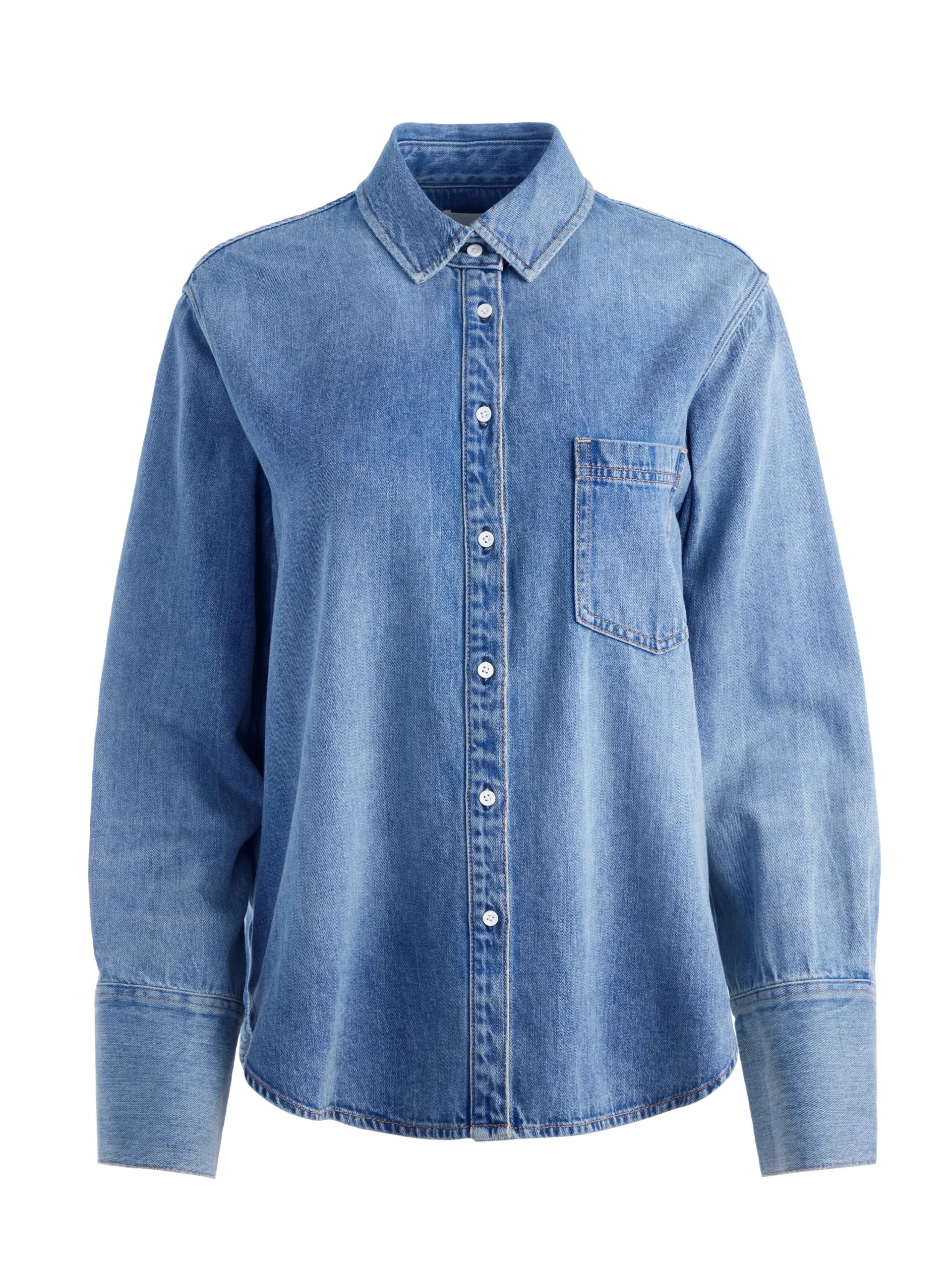 Alice and Olivia JEAN SHOP|ESSENTIALS*FINELY DENIM BUTTON DOWN