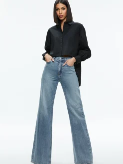 Alice and Olivia ESSENTIALS|THE WORKWEAR EDIT*FINELY HIGH-LOW BLOUSE