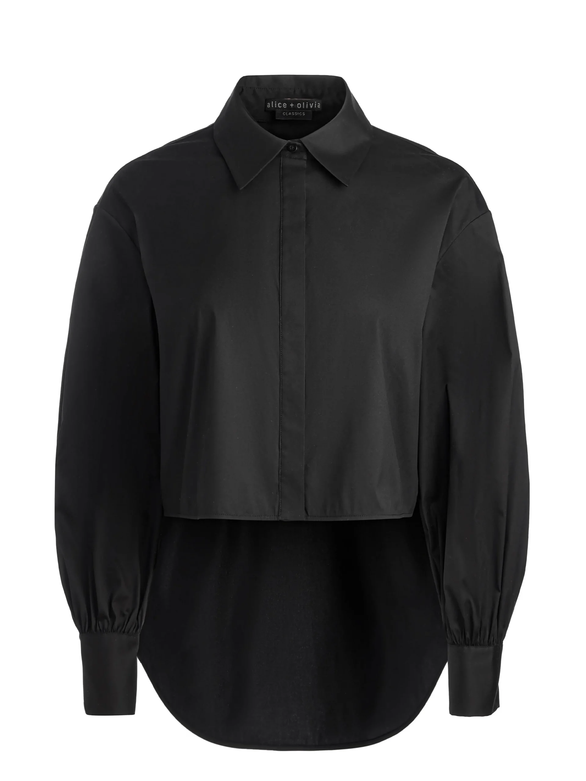 Alice and Olivia ESSENTIALS|THE WORKWEAR EDIT*FINELY HIGH-LOW BLOUSE