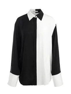 Alice and Olivia STACEY'S FAVORITES|ESSENTIALS*FINELY OVERSIZED BUTTON DOWN SHIRT