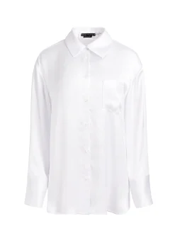 Alice and Olivia ESSENTIALS|TOPS*FINELY OVERSIZED BUTTON DOWN SHIRT