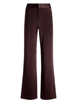 Alice and Olivia MATCHING SETS*FINELY OVERSIZED BUTTON DOWN SHIRT + JC WIDE LEG SIDE SLIT PANT
