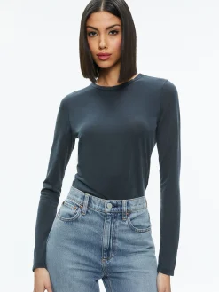 Alice and Olivia ESSENTIALS|TOPS*FITTED TEE