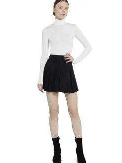 Alice and Olivia ESSENTIALS|SWEATERS*GARRISON SLIM MOCK NECK TOP