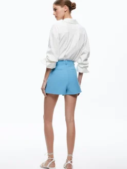 Alice and Olivia SHORTS*GARY HIGH WAISTED FRONT PLEAT SHORT
