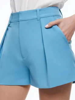 Alice and Olivia SHORTS*GARY HIGH WAISTED FRONT PLEAT SHORT