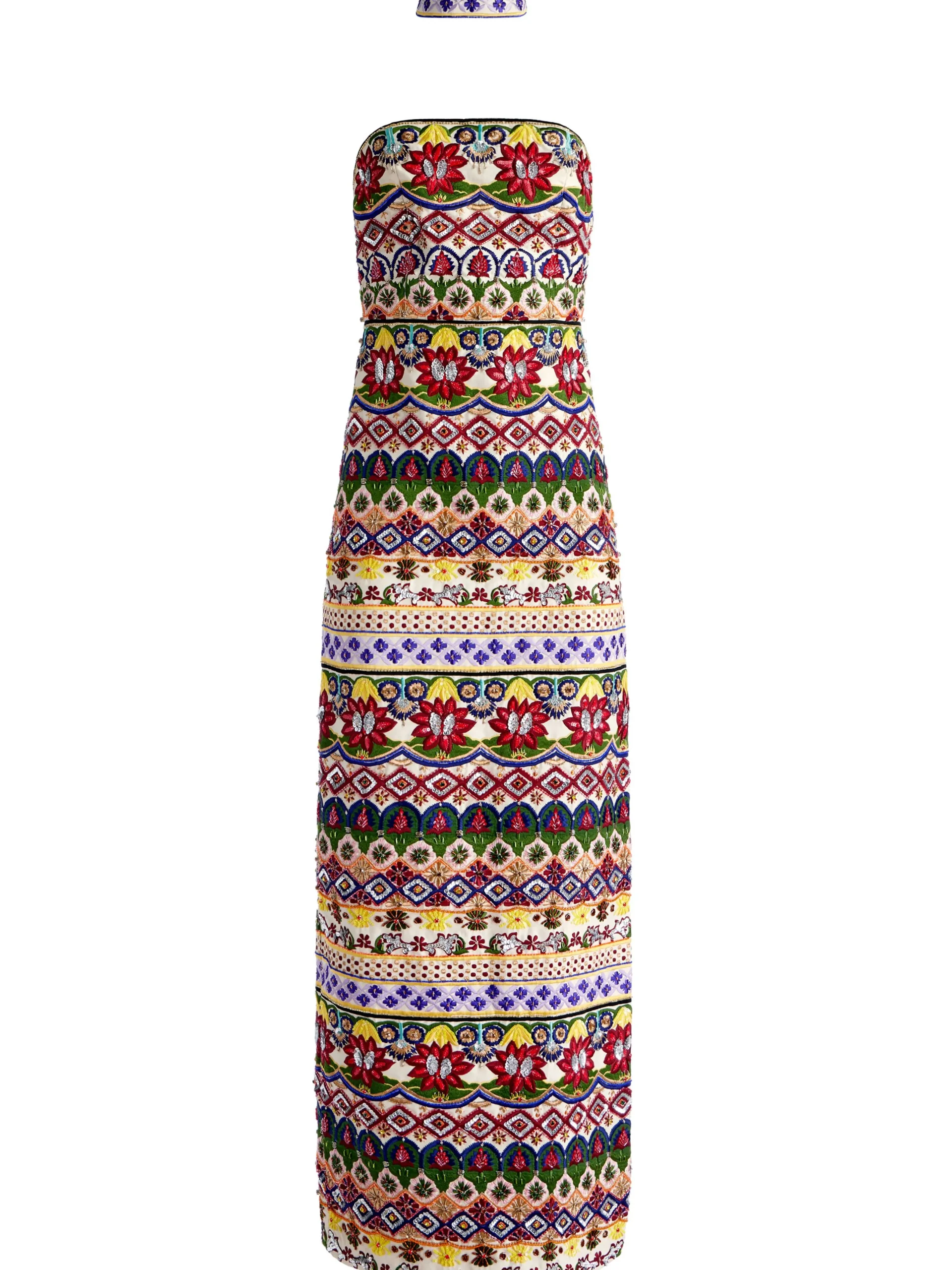 Alice and Olivia GUEST OF|MAXI*GEORGIE CHOKER STRAPLESS GOWN
